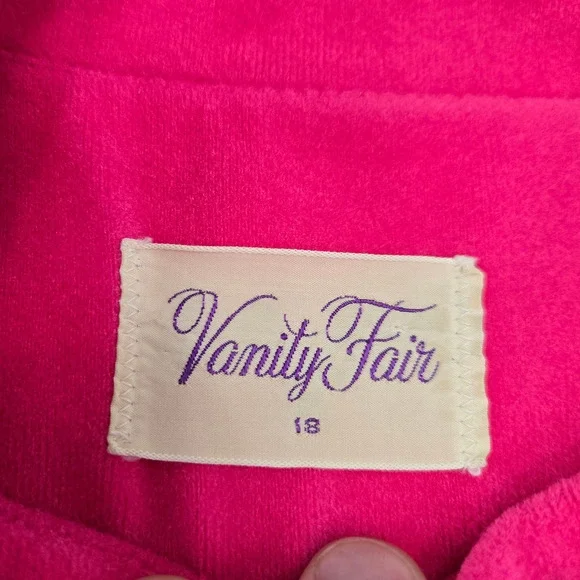 Vintage 60s Vanity Fair Pink Mod Zip Robe Colorblock Housecoat Robe Size XL